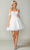 Dancing Queen 3388 - Applique Off Shoulder Cocktail Dress Special Occasion Dress XS / Off White