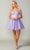 Dancing Queen 3394 - Off Shoulder Tulle Short Dress Special Occasion Dress XS / Lilac