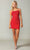 Dancing Queen 3396 - Draped Corset Cocktail Dress Special Occasion Dress XS / Red