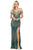 Dancing Queen 4071 - Cap Sleeve Mermaid Prom Gown Prom Dresses XS / Gold