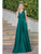 Dancing Queen 4262 - Sleeveless Silky Satin Prom Dress Prom Dresses XS / Hunter Green