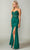 Dancing Queen 4366 - Sleeveless Lace Appliqued Prom Gown Prom Dresses XS / Hunter Green