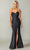 Dancing Queen 4409 - Beaded Strap Sheath Prom Gown Prom Dresses