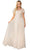 Dancing Queen 4433 - Short Sleeve Applique Prom Dress Prom Dresses