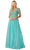 Dancing Queen 4445 - Short Sleeve Embroidered Prom Dress Prom Dresses