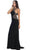 Dancing Queen 9007 - Beaded Midriff Long Gown Evening Dresses