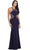 Dancing Queen 9007 - Beaded Midriff Long Gown Evening Dresses