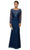 Dancing Queen 9070 - Long Sleeve Sheath Dress Mother of the Bride Dresses XS / Navy