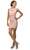 Dancing Queen 9099 - Sleeveless Lace Cocktail Dress Special Occasion Dress XS / Nude