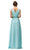 Dancing Queen 9182 - Cap Sleeve V-Neck Long Dress Mother of the Bride Dresses