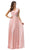 Dancing Queen 9182 - Cap Sleeve V-Neck Long Dress Mother of the Bride Dresses