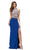 Dancing Queen 9188 - Embellished Halter Long Dress Evening Dresses XS / Royal Blue