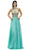 Dancing Queen 9293 - Illusion High Halter Prom Gown Prom Dresses