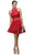 Dancing Queen 9495 - Two-Piece Halter Cocktail Dress Homecoming Dresses XS / Red