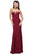 Dancing Queen 9713 - Sweetheart Side Peplum Prom Gown Formal Gowns XS / Burgundy