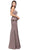 Dancing Queen 9713 - Sweetheart Side Peplum Prom Gown Formal Gowns XS / Mocha