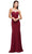 Dancing Queen 9715 - Beaded Illusion Long Dress Evening Dresses XS / Burgundy