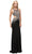 Dancing Queen 9736 - Cut Out Jewel Neck Prom Gown Evening Dresses XS / Black