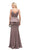 Dancing Queen - 9750 Jewel Encrusted V-Neck Peplum Evening Dress Evening Dresses