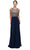 Dancing Queen 9856 - Illusion Back Sequin Prom Gown Prom Dresses XS / Navy