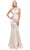 Dancing Queen 9906 - Beaded Strappy Back Prom Gown Prom Dresses XS / Champagne