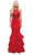 Dancing Queen 9910 - Halter Ruffled Mermaid Prom Gown Prom Dresses