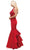 Dancing Queen 9910 - Halter Ruffled Mermaid Prom Gown Prom Dresses