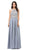 Dancing Queen - Bead Embellished Halter Evening Dress 2402 - 1 pc Blush In Size M Available Evening Dresses XS / Silver