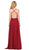 Dancing Queen - Beaded Lace V-neck A-line Prom Dress 9850 Prom Dresses L / Burgundy