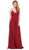 Dancing Queen - Beaded Lace V-neck A-line Prom Dress 9850 Prom Dresses XS / Burgundy