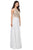 Dancing Queen - Illusion Halter Prom Dress 2251 Prom Dresses XS / Off White