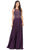 Dancing Queen - Illusion Halter Prom Dress 2251 Prom Dresses XS / Plum