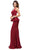 Dancing Queen - Sleeveless V Neck Peplum Evening Gown 9750 CCSALE