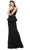 Dancing Queen - Sleeveless V Neck Peplum Evening Gown 9750 CCSALE