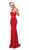 Dancing Queen Strapless Sweetheart Beaded Dress 9720 - 1 Pc. Blush in size Extra Small Available Prom Dresses XS / Red