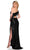 Dave & Johnny 11433 - Sequin Asymmetrical Neck Evening Gown Special Occasion Dress