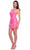 Dave & Johnny 11702 - Strappy Back Allover Sequin Cocktail Dress Special Occasion Dress 00 / Hot Pink