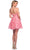 Dave & Johnny 11769 - Ruffled Floral A-Line Cocktail Dress Homecoming Dresses