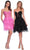 Dave & Johnny 11878 - Beaded Strapless Ruffled Cocktail Dress Homecoming Dresses 00 / Black