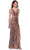 Dave & Johnny 12047 - Plunging V-Neck Sparkle Evening Dress Evening Dresses