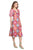 Donna Morgan D8308M - V-Neck Multicolor Floral Casual Dress Special Occasion Dress