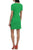 Donna Morgan D8385M - Short Sleeve Zipper Accented Cocktail Dress Cocktail Dresses