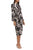 Donna Morgan D8441M - Tie Waist Marble Print Dress Special Occasion Dress