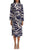 Donna Morgan D8441M - Tie Waist Marble Print Dress Special Occasion Dress