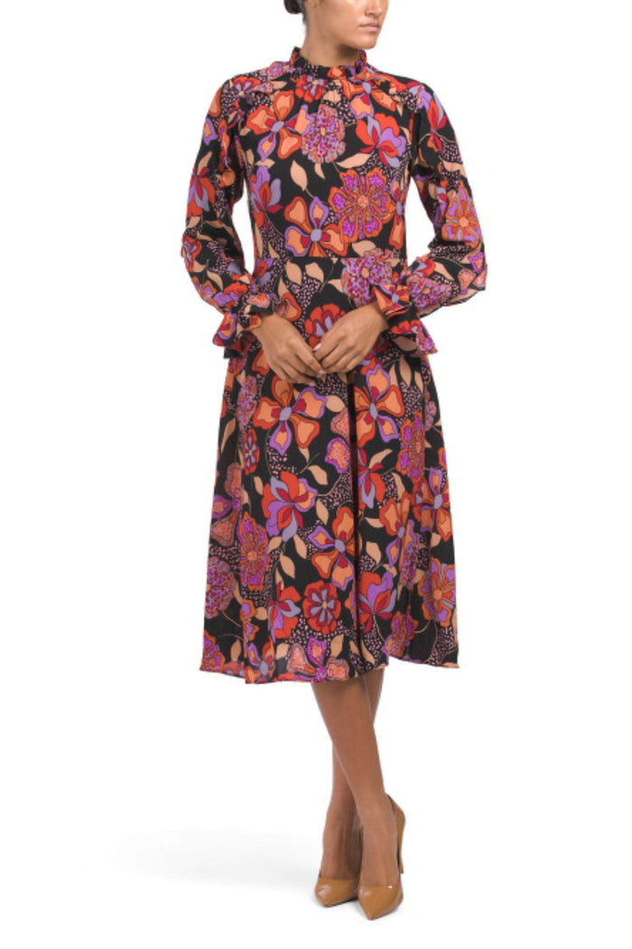 Donna Morgan D9147M - High Neck Long Sleeve Formal Dress Special Occasion Dress