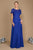 Dylan & Davids DD1484 - Short Sleeve Embroidered Formal Gown Special Occasion Dress 2XL / Royal Blue