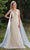 J'Adore Dresses JA3003 - Elegant Lace Trumpet Gown with Sheer Cape