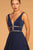 Elizabeth K GL2501 - Pleated Detail Sleeveless Prom Dress Prom Dresses L / Navy