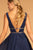 Elizabeth K GL2501 - Pleated Detail Sleeveless Prom Dress Prom Dresses L / Navy