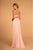 Elizabeth K GL2607 - Sweetheart Cutout Back Prom Dres Bridesmaid Dresses XS / Blush